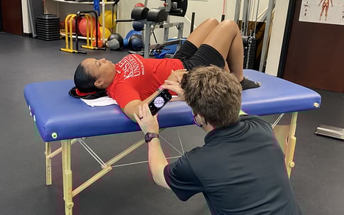 forward tilt of shoulder at 45 degrees
