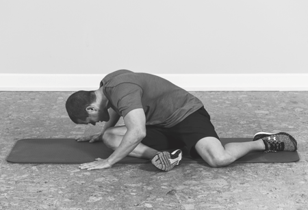 final part of It band stretch - knee extension by 90 degrees