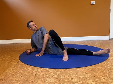 modified plank to finish off stretch