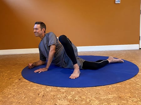 bend knee and fully stretch out with progression