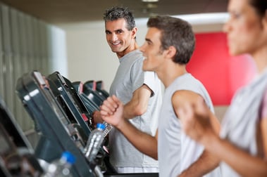 Men Running on Treadmill