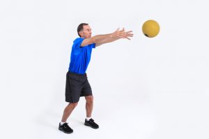 Medicine ball chest pass