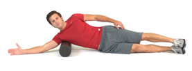 foam rolling side