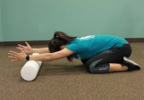 foam rolling stretch for pelvic tilt