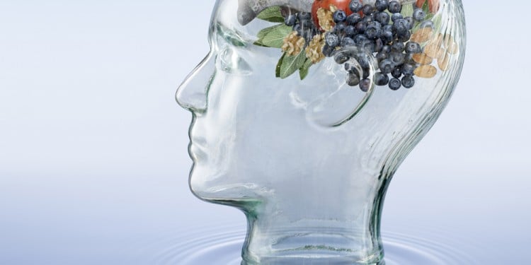 Brain Feature With Nutritious Foods