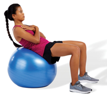 medicine ball sit up