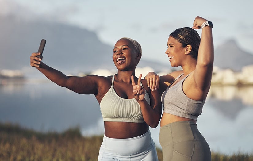 women with positive body image